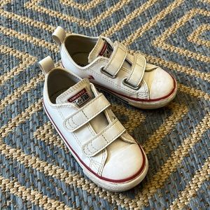 White Leather Toddler Converse